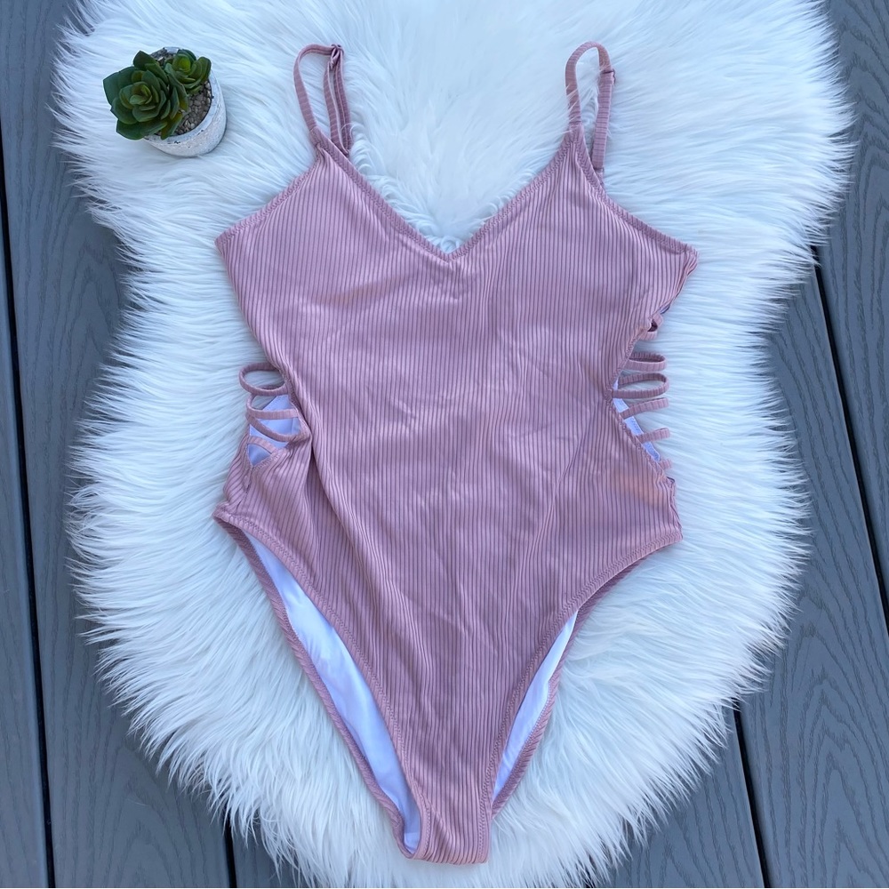 Victorias Secret PINK Ribbed Bathing Suit